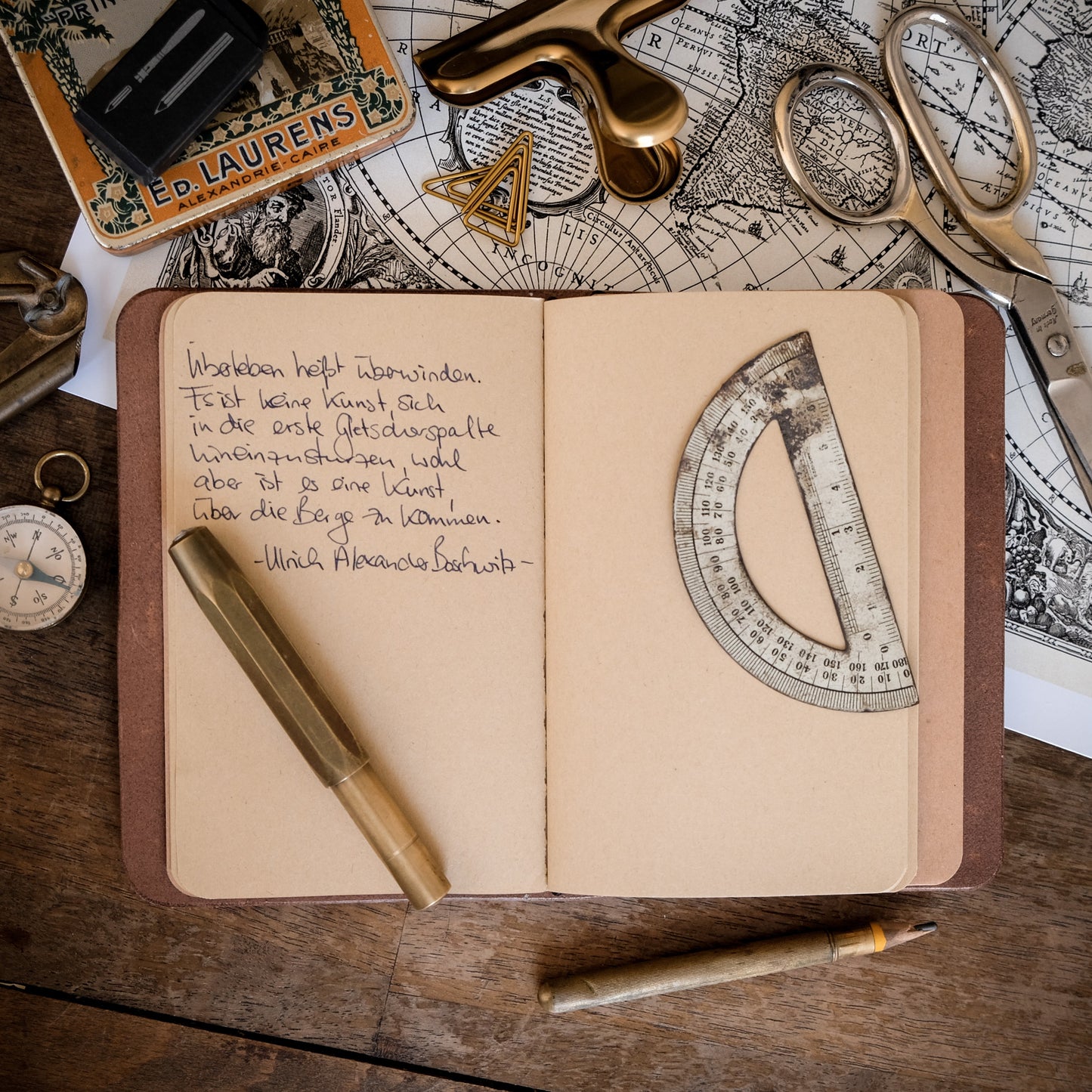 FRIEDA | Ledernotizbuch cognac (B6*)