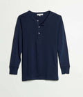 [2M06.66] HENLEY L/S LOOPWHEELED [inkblue]