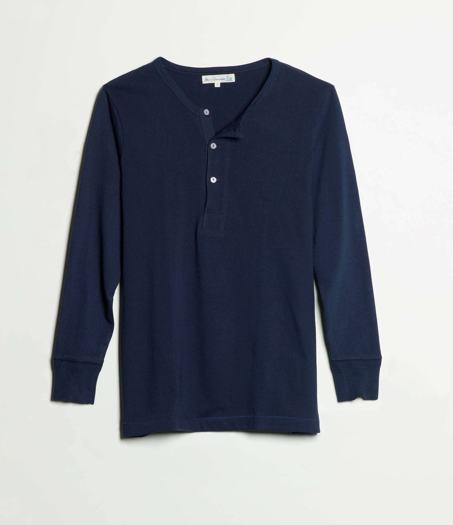 2M06 HENLEY LOOPWHEELED [inkblue]