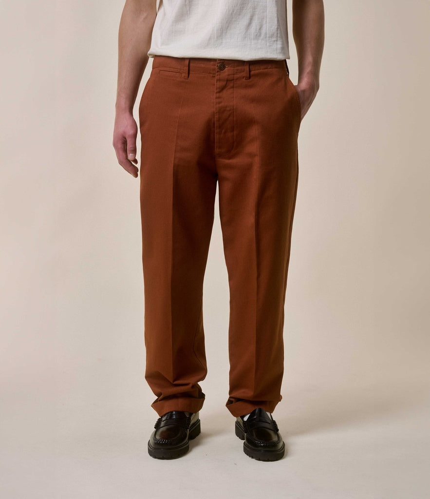 chino relaxed fit [chestnut]