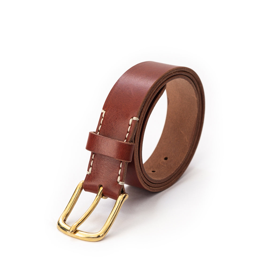 Ledergürtel CARL | Sattlernaht [cognac]