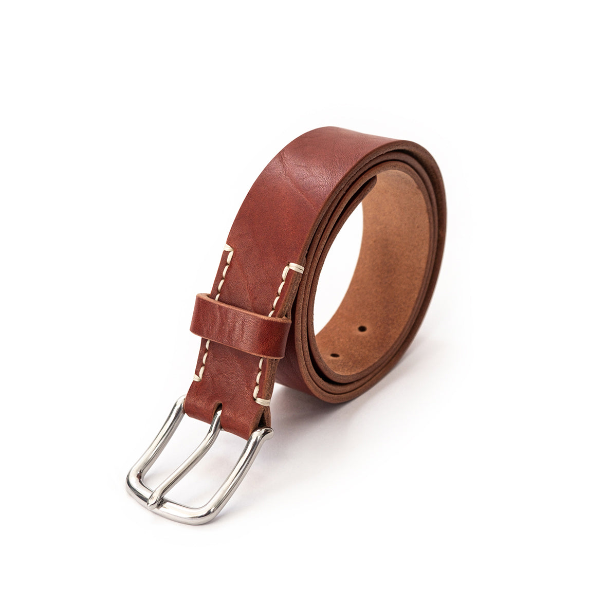 Ledergürtel CARL | Sattlernaht [cognac]