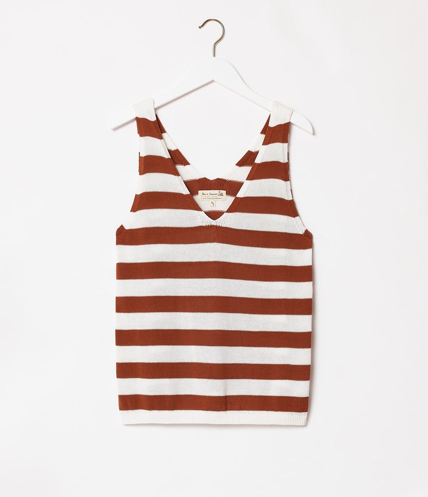 WOMEN´S GESTRICKTES TOP | RELAXED FIT [whtcaramel]