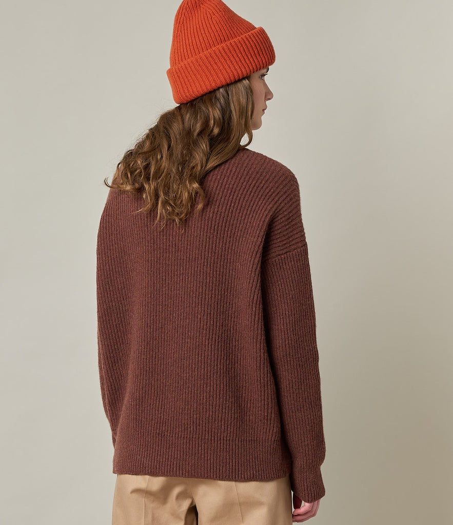 WOMEN´S Pullover oversized fit [chestnut]