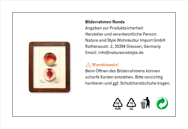 BILDERRAHMEN STREETWOOD