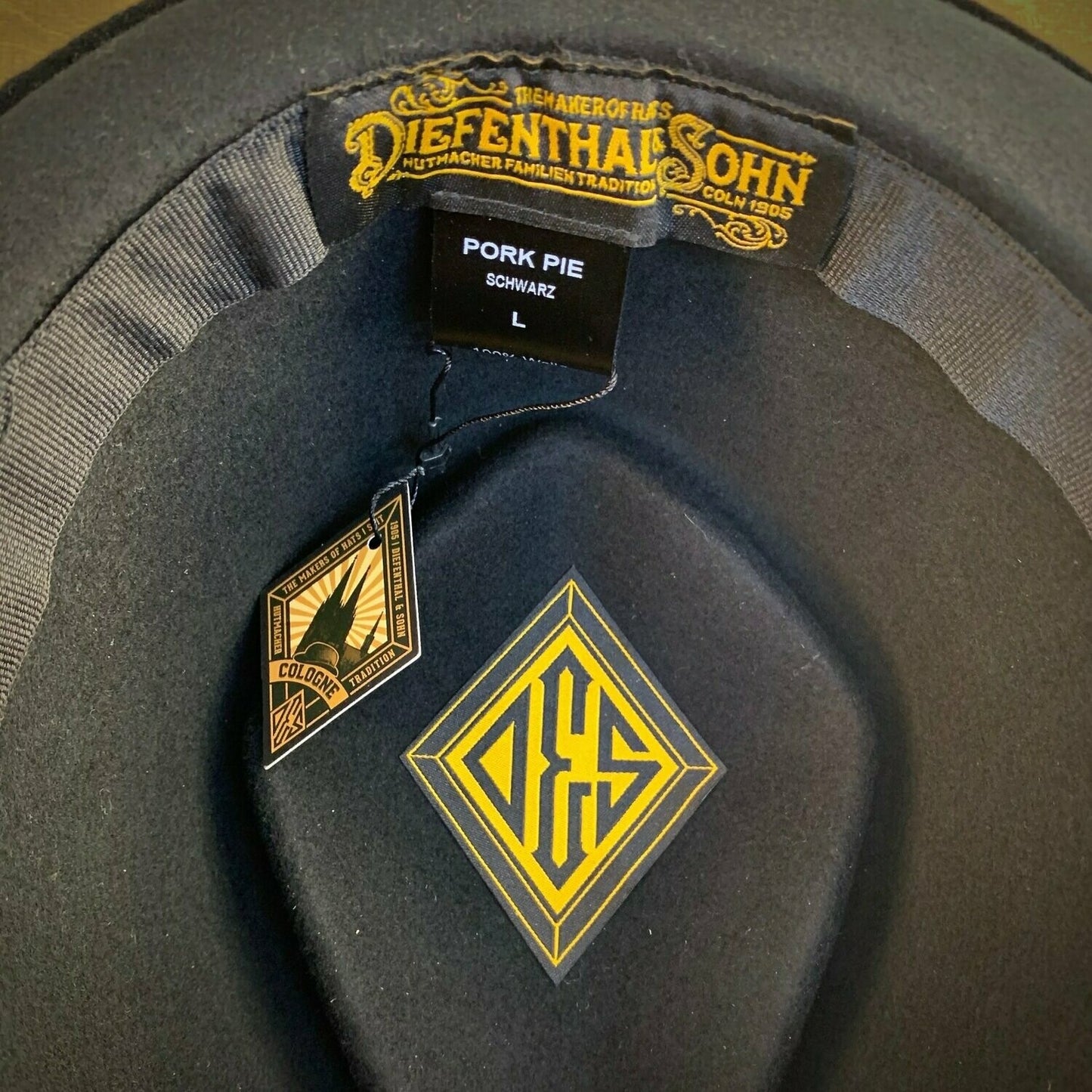 PORK PIE DIAMOND CLASSIC [schwarz]