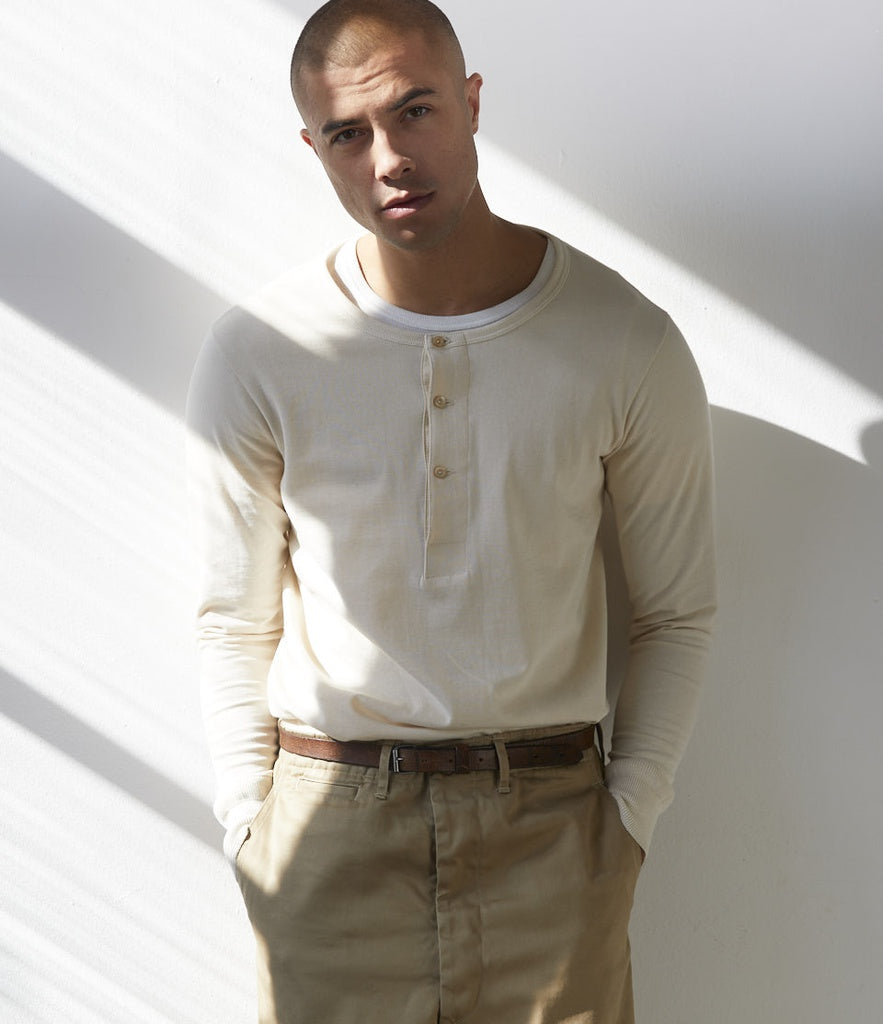 [206.02] HENLEY L/S LOOPWHEELED [nature]