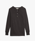 [206.98] HENLEY L/S LOOPWHEELED [charcoal]