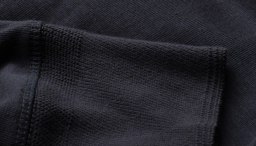 [206.98] HENLEY L/S LOOPWHEELED [charcoal]
