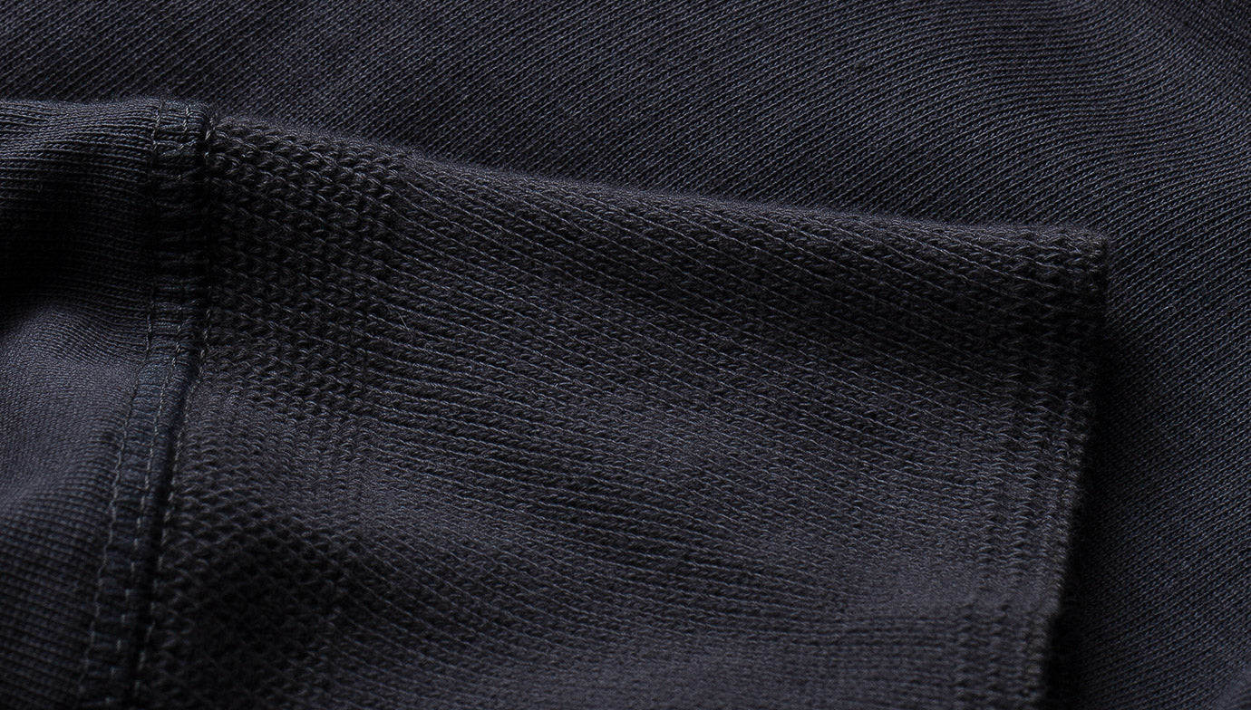 HENLEY LOOPWHEELED longsleeve [charcoal]