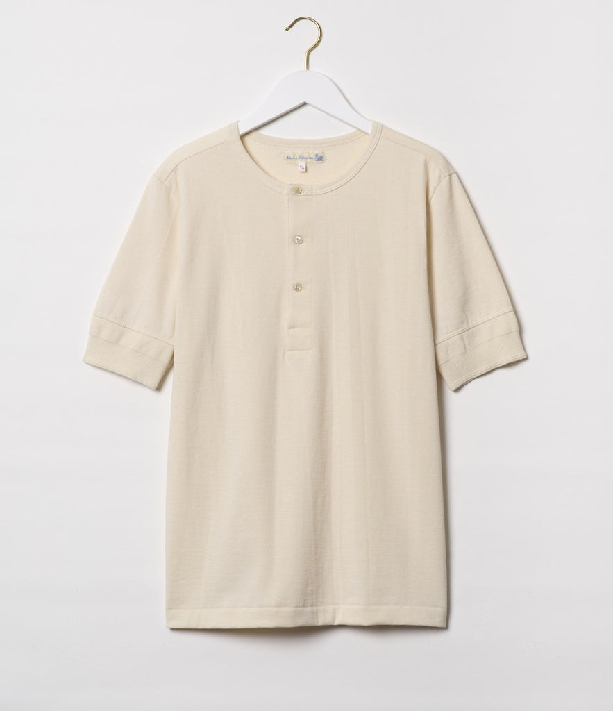 HENLEY LOOPWHEELED short [nature]