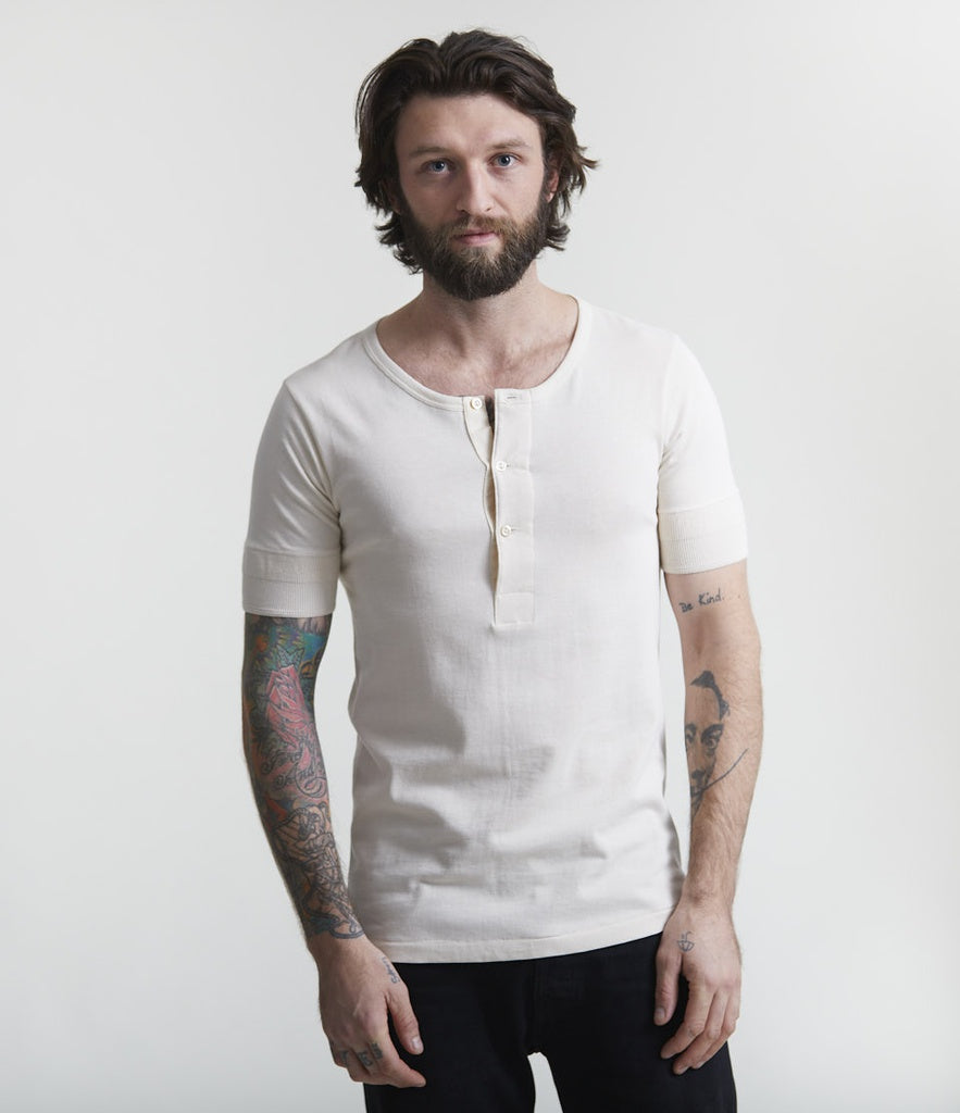 HENLEY LOOPWHEELED short [nature]