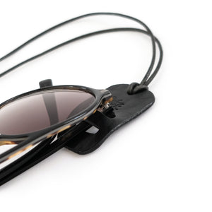PAULINA | Brillenkette aus Rindsleder [black]