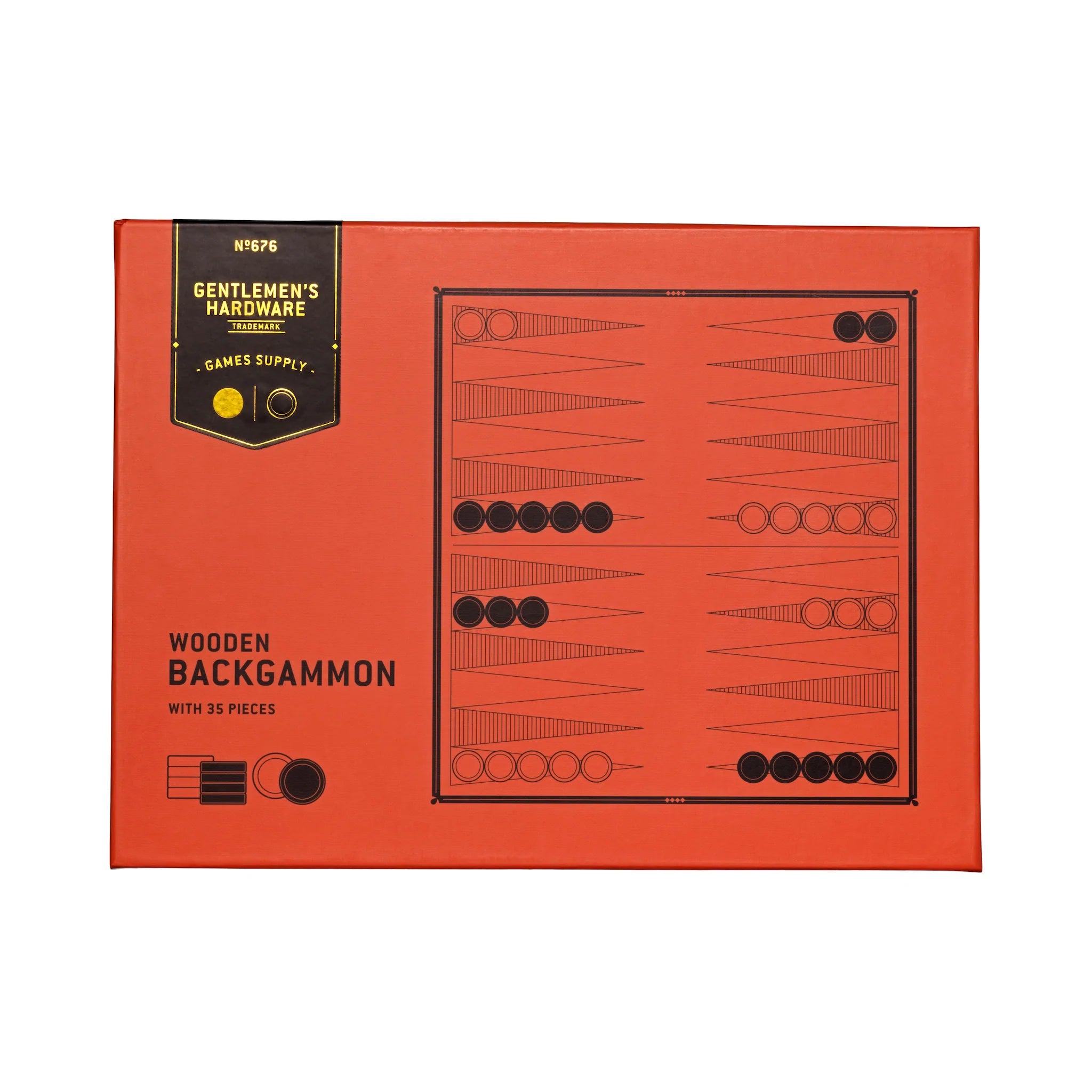 Wooden Backgammon [NO676]