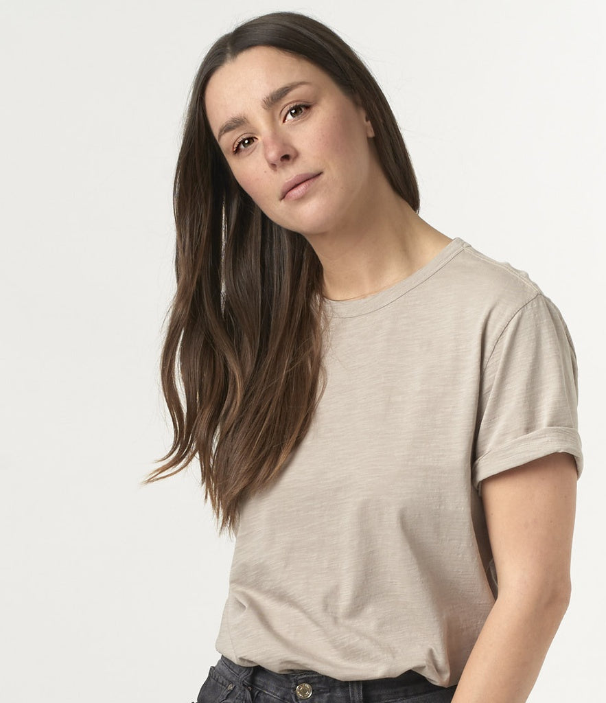 T-SHIRT relaxed fit [greige]