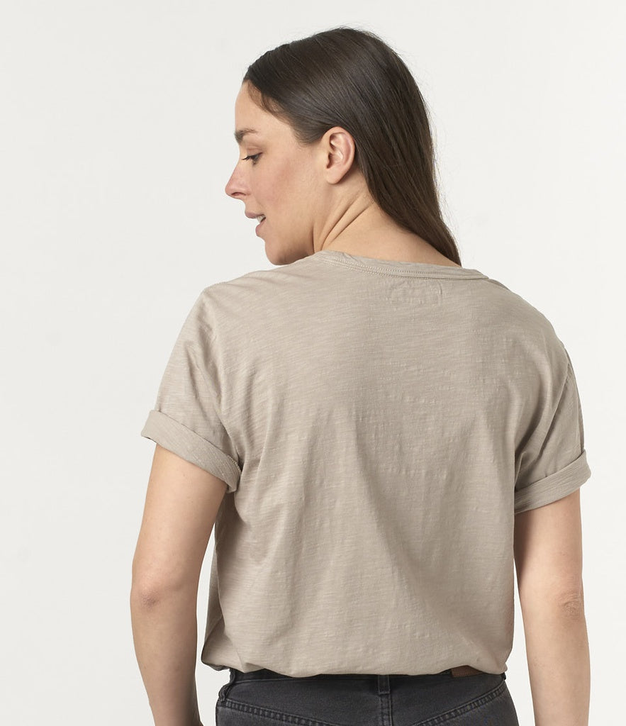 T-SHIRT relaxed fit [greige]