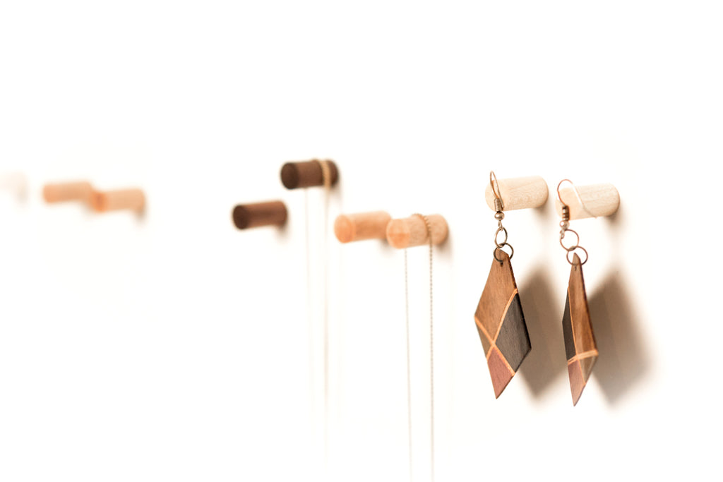 jewel hooks - Magnetpins aus Holz [6er|walnut]
