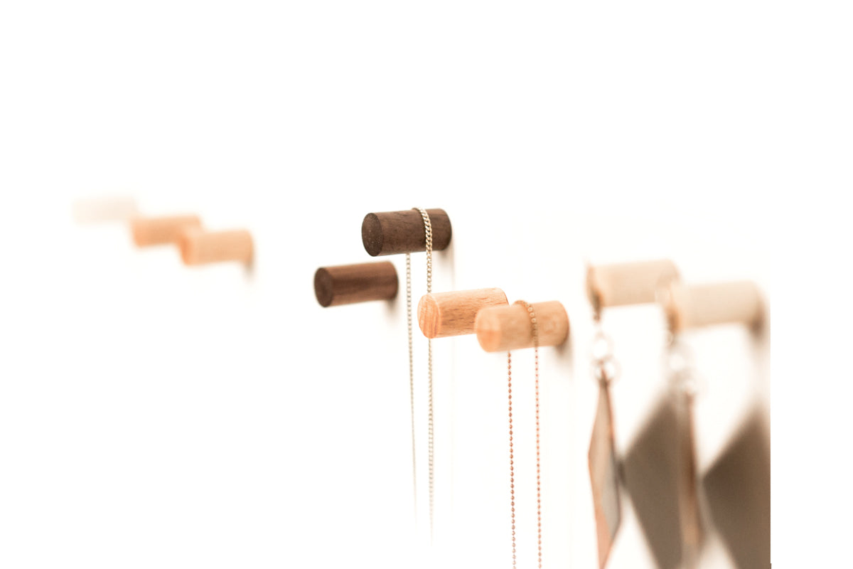 jewel hooks - Magnetpins aus Holz [6er|walnut]